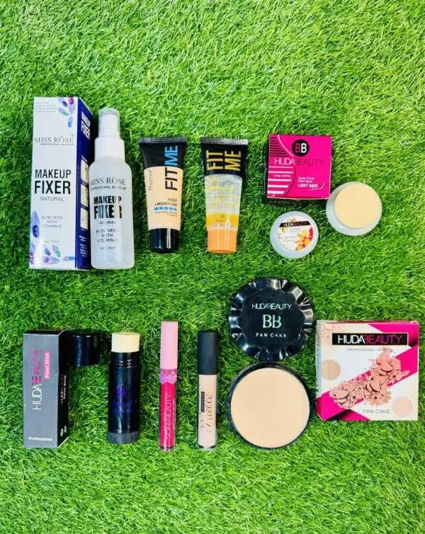 8 In 1 huda beauty Makeup Deal Makeup Fixer, Bb Cream, Foundation