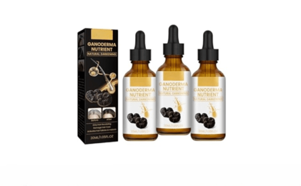 Anti-Greying, Natural Gandoderma Hair Darkening Serum – Nourish & Restore Natural Hair Color