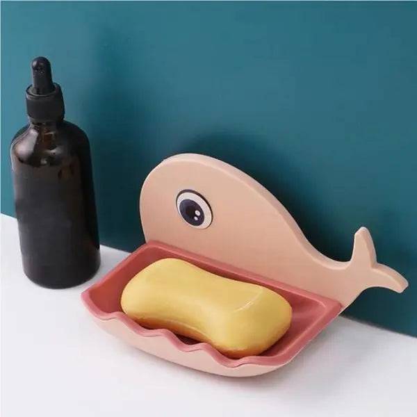 Whale Fish Soap Holder – Bathroom Accessories | Wall-Mounted Rack