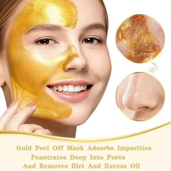 24K Gold peel -off Whitening face mask